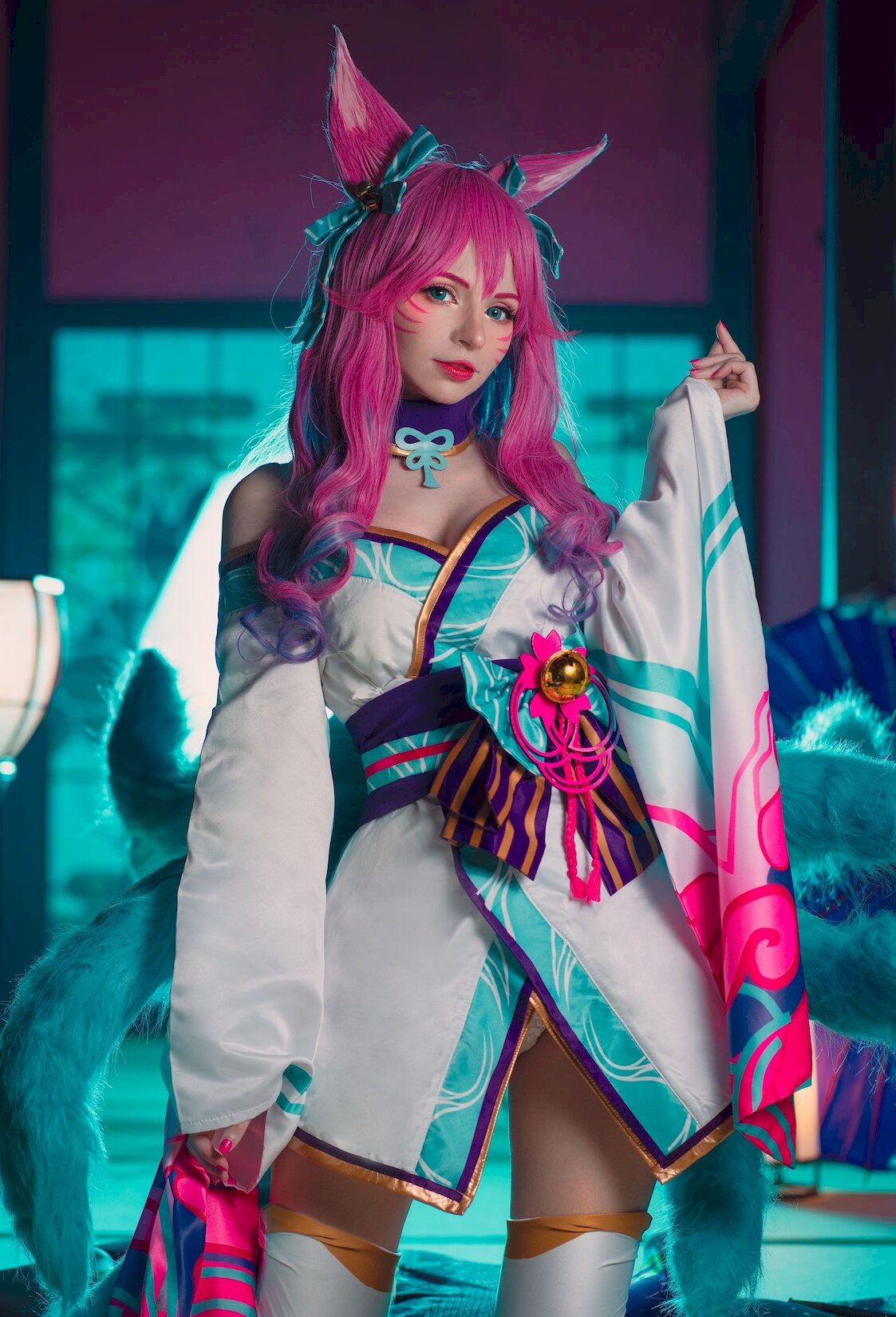 [ŮCosд] Peach milky Peachmilky KDA Ahri [League ofegends]/142P